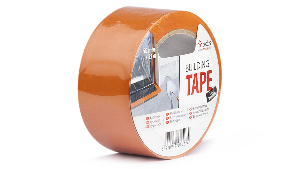 Kaitseteip oranž PVC 50 mm x 33 m
