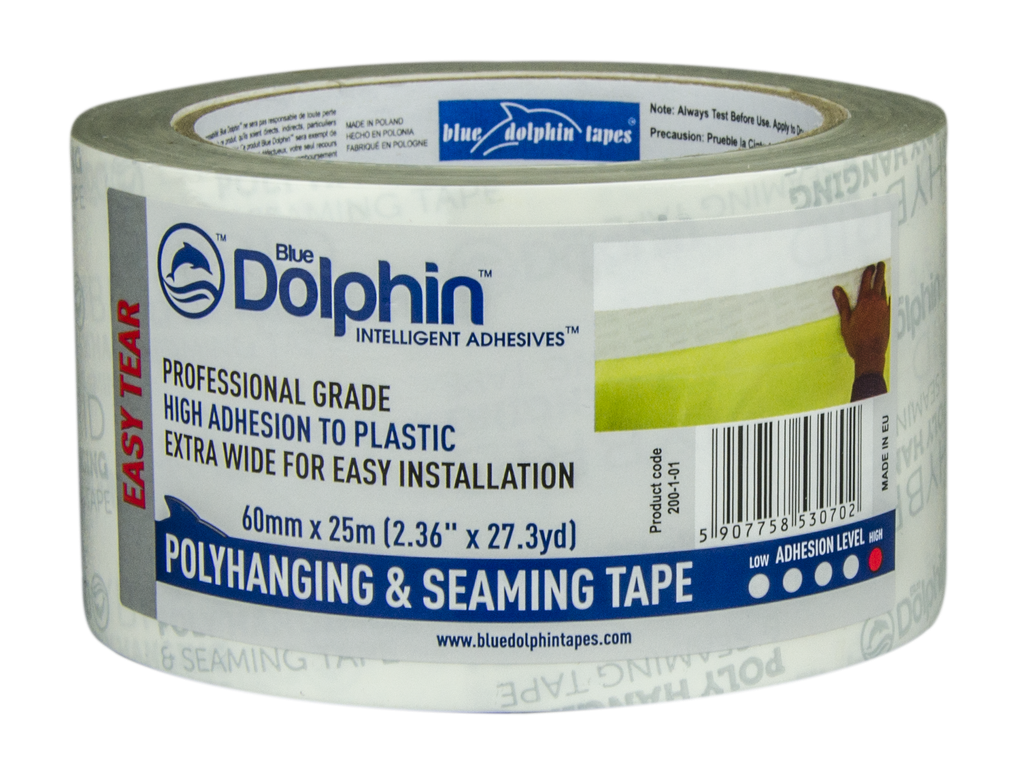 Saumausteippi Hybrid valkoinen 60mm x 25m / 12 rll