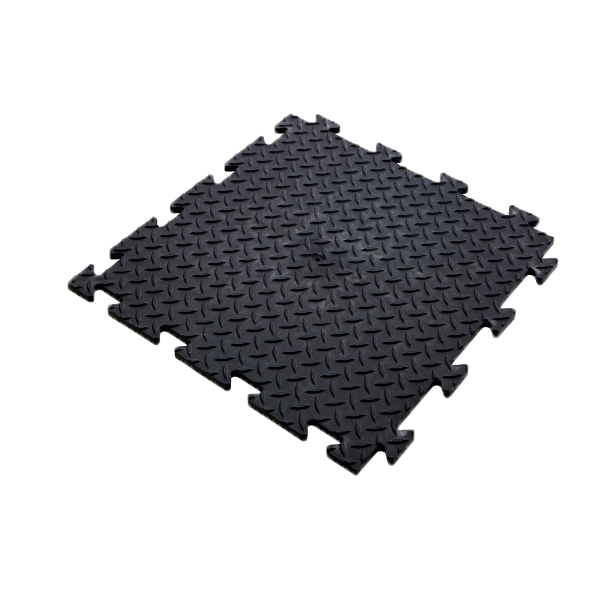 Напольная плитка из ПВХ Black-Checker FR 14 x 495 x 495 мм, 1,6 кг