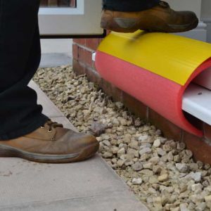 Kynnyssuoja taittuva keltainen 750 x 180mm / 5 kpl