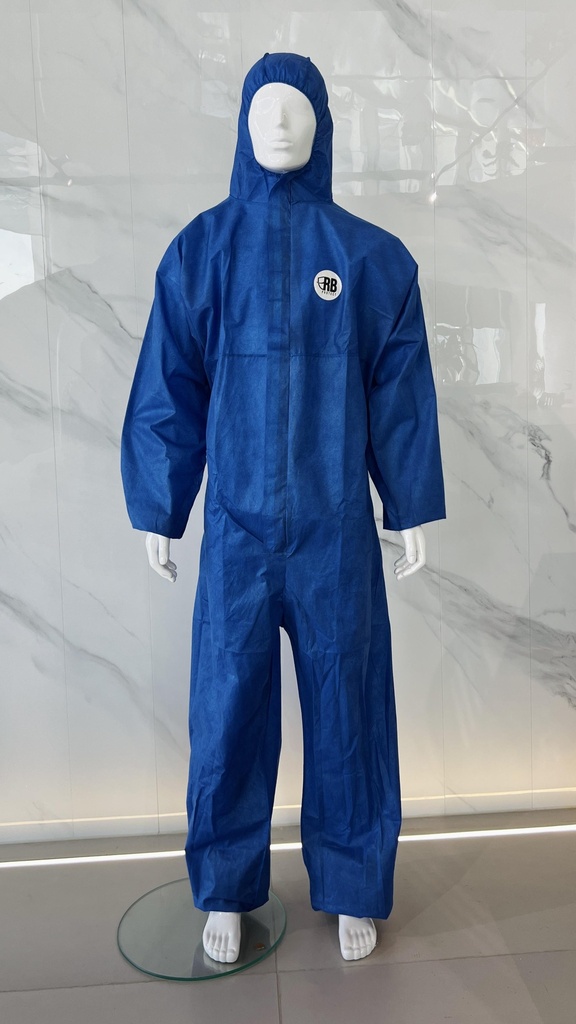 Защитный комбинезон кат. 3, тип 5+6, XXXL синий