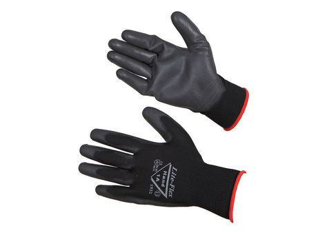 Lite-Flex polüuretaankattega nailonkinnas, suurus 11, 12 paari/pk