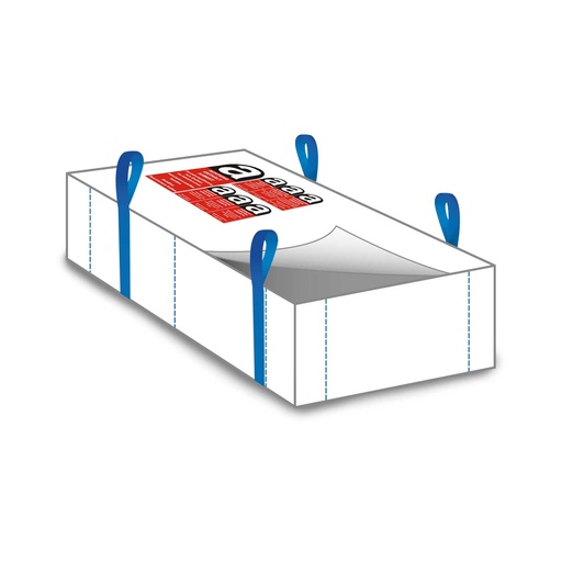 [00101] Levysäkki, asbesti 2,60 x 1,25 x 0,30m ( 12 kpl / pkt )