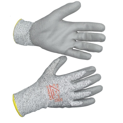 [8014] Käsine Star-Cut C Viiltosuoja C HPPE-kuitu/Pu-pinnoitetu kämmen, harmaa